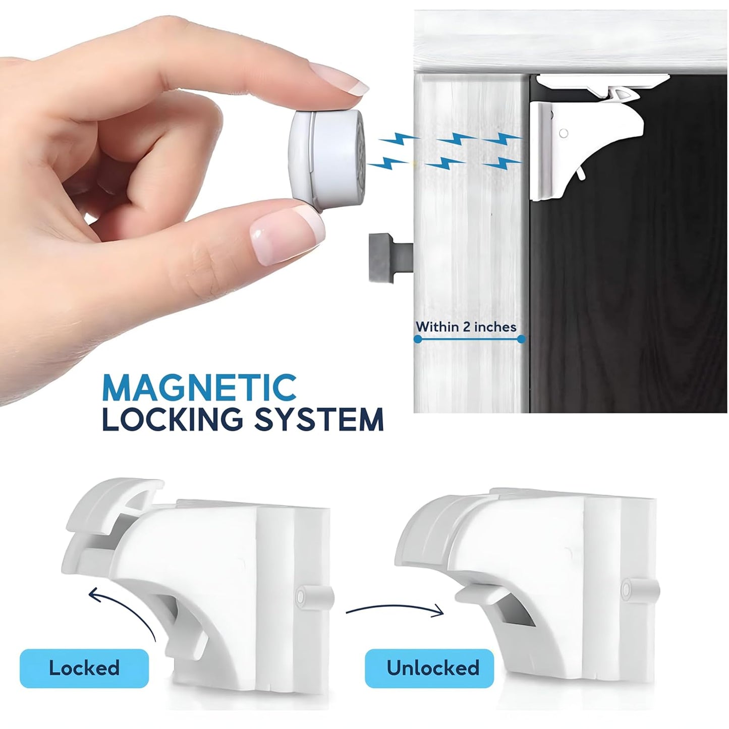 Magnetic Cabinet Locks